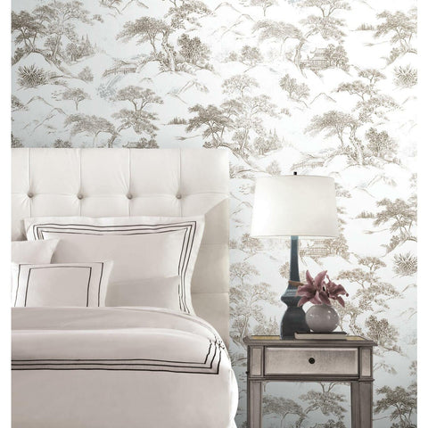 RoomMates Oriental Toile Peel & Stick Wallpaper - EonShoppee