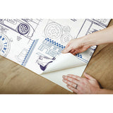 RoomMates Disney And Pixar Cars Schematic Peel & Stick Wallpaper Peel & Stick Wallpaper - EonShoppee