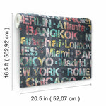RoomMates Cities Of The World Peel & Stick Wallpaper - EonShoppee