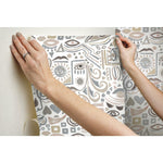 RoomMates Mod Faces Peel & Stick Wallpaper - EonShoppee