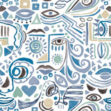 RoomMates Mod Faces Peel & Stick Wallpaper - EonShoppee
