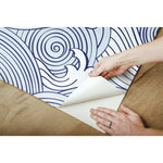 RoomMates Asian Waves Peel & Stick Wallpaper - EonShoppee