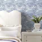 RoomMates Asian Waves Peel & Stick Wallpaper - EonShoppee