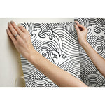 RoomMates Asian Waves Peel & Stick Wallpaper - EonShoppee