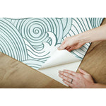 RoomMates Asian Waves Peel & Stick Wallpaper - EonShoppee