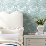 RoomMates Asian Waves Peel & Stick Wallpaper - EonShoppee
