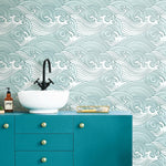 RoomMates Asian Waves Peel & Stick Wallpaper - EonShoppee