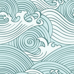 RoomMates Asian Waves Peel & Stick Wallpaper - EonShoppee