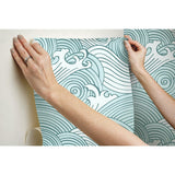 RoomMates Asian Waves Peel & Stick Wallpaper - EonShoppee
