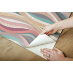 RoomMates Mosaic Waves Peel & Stick Wallpaper