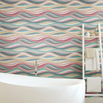 RoomMates Mosaic Waves Peel & Stick Wallpaper