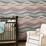 RoomMates Mosaic Waves Peel & Stick Wallpaper