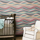 RoomMates Mosaic Waves Peel & Stick Wallpaper