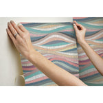 RoomMates Mosaic Waves Peel & Stick Wallpaper
