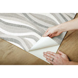 RoomMates Mosaic Waves Peel & Stick Wallpaper