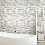 RoomMates Mosaic Waves Peel & Stick Wallpaper