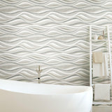 RoomMates Mosaic Waves Peel & Stick Wallpaper