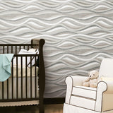 RoomMates Mosaic Waves Peel & Stick Wallpaper