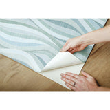 RoomMates Mosaic Waves Peel & Stick Wallpaper - EonShoppee