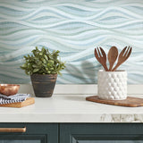 RoomMates Mosaic Waves Peel & Stick Wallpaper - EonShoppee