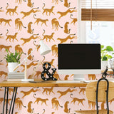 RoomMates Cheetah Cheetah Peel & Stick Wallpaper - EonShoppee
