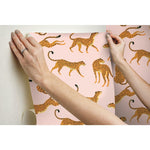 RoomMates Cheetah Cheetah Peel & Stick Wallpaper - EonShoppee