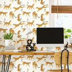 RoomMates Cheetah Cheetah Peel & Stick Wallpaper - EonShoppee