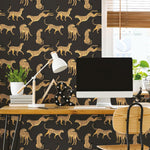 RoomMates Cheetah Cheetah Peel & Stick Wallpaper - EonShoppee