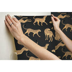 RoomMates Cheetah Cheetah Peel & Stick Wallpaper - EonShoppee