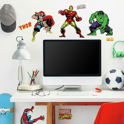 Classic Superheroes Avengers Peel And Stick Wall Decals