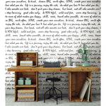 RoomMates Dream Big Script Black Peel & Stick Wallpaper - EonShoppee