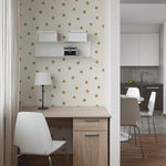 RoomMates Dots Gold Peel & Stick Wallpaper - EonShoppee
