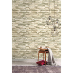 Natural Stacked Stone Peel And Stick Wallpaper - EonShoppee
