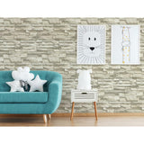 Natural Stacked Stone Peel And Stick Wallpaper - EonShoppee
