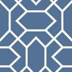 RoomMates Modern Geometric Blue Peel & Stick Wallpaper - EonShoppee