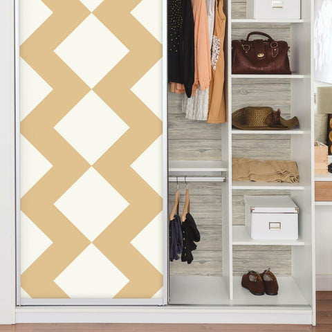 RoomMates Large Chevron Gold Peel & Stick Wallpaper - EonShoppee