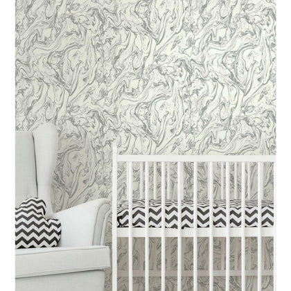 RoomMates Marble Grey Peel & Stick Wallpaper - EonShoppee