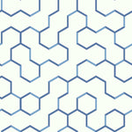 RoomMates Open Geometric Blue Peel & Stick Wallpaper - EonShoppee