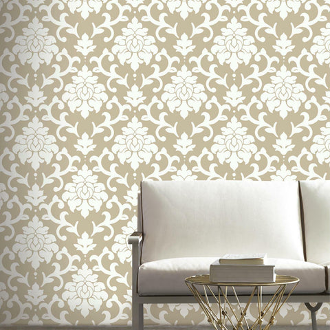 RoomMates Damask Gold Peel & Stick Wallpaper - EonShoppee