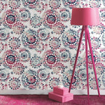 RoomMates Bohemian Pink/Blue Peel & Stick Wallpaper - EonShoppee
