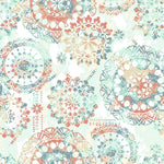 RoomMates Bohemian Orange/Blue Peel & Stick Wallpaper - EonShoppee